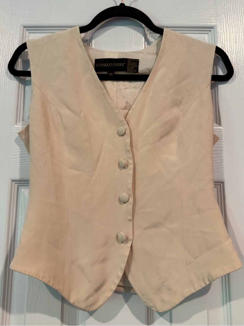 Classiques Entier Cream/Beige Button-Front Vest